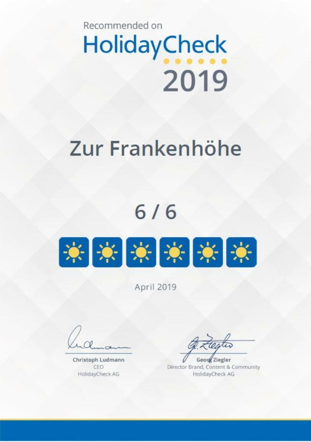Zur Frankenhoehe Marktbergel ภายนอก รูปภาพ